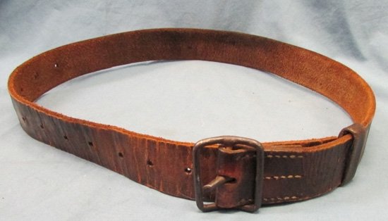  Japanese WWII Leather Riflemans Belt Buckle — image 3