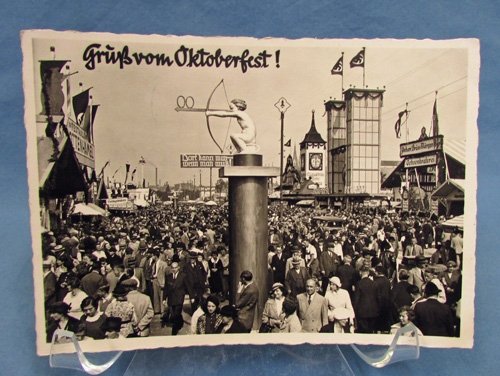  German Pre WWII Postcard, Oktoberfest 1938 — image 2