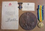 Canada WWI, Casualty Medal & Paperwork Lot, New Brunswick Regiment