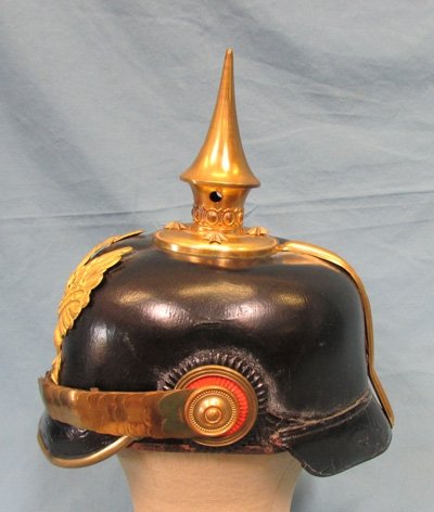  German Pre WWI, Prussian Infantry Officers Pickelhaube, Complete — image 4