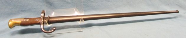  French M1874 Gras Rifle Bayonet, Modified, Gewehr 88 — image 2