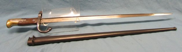  French M1874 Gras Rifle Bayonet, Modified, Gewehr 88 — image 3