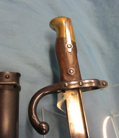  French M1874 Gras Rifle Bayonet, Modified, Gewehr 88 — image 4