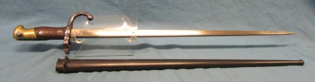  French M1874 Gras Rifle Bayonet, Modified, Gewehr 88 — image 5