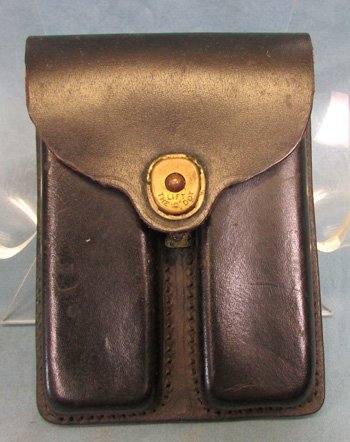  US Vietnam War Black Leather .45 Pistol Magazine Pouch — image 3