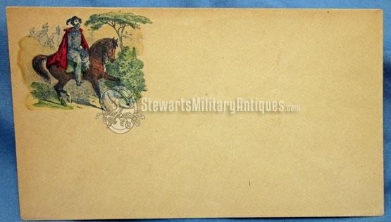  US Civil War Patriotic Envelope, Confederate Officer — image 2