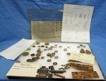 Japanese WWII Lot of Wreck Recovered Coins & Official Stamps