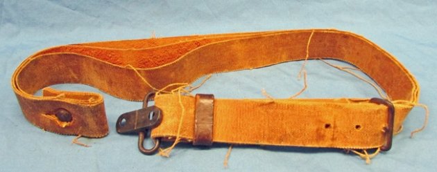 Japanese WWII, Type 99 Rifle, Rubberized Canvas Rifle Sling — image 3
