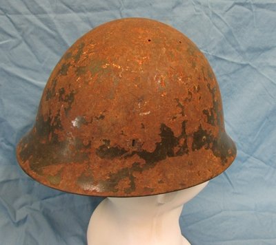  Japanese WWII Army Helmet, Restoration Project — image 3