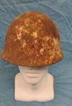 Japanese WWII Relic Battle Damaged Helmet Shell