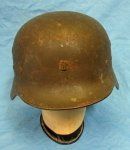 Spanish WWII, Model Z Steel Helmet, German M1935 Shell