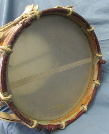  British, Post WWII, 12-13th Para Battalion Drum, 10 Battle Honors — image 6