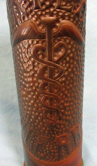  French WWI 75 mm Trench Art Vase, Chateau Thierry, Medical Corps — image 3