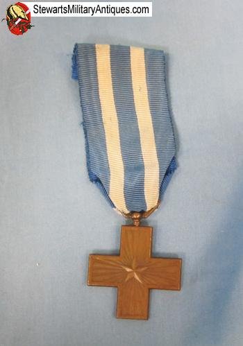  Italian WWI War Merit Cross & Ribbon — image 2