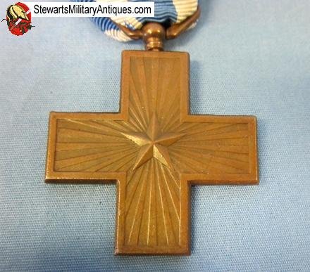  Italian WWI War Merit Cross & Ribbon — image 3