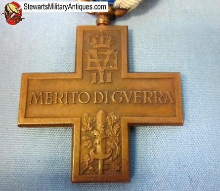  Italian WWI War Merit Cross & Ribbon — image 4