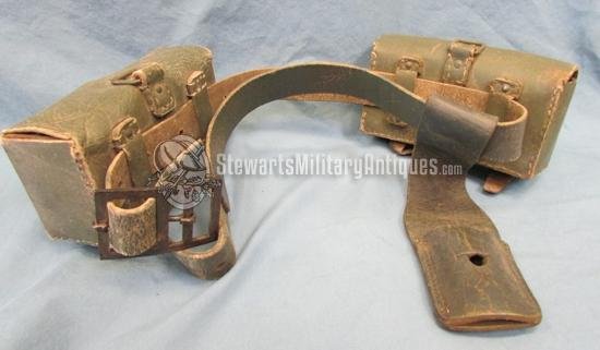  Italian WWII Four Piece Rifleman's Belt Set — image 3