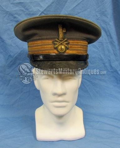 Italian WWII Fascist Militia Anti-Aircraft Officers Visor Hat — image 2
