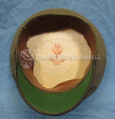  Italian WWII Fascist Militia Anti-Aircraft Officers Visor Hat — image 7