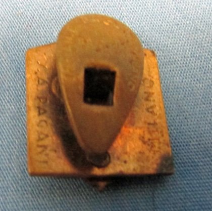  Italian WWII Fascist Party Lapel Badge Enameled Brass — image 3