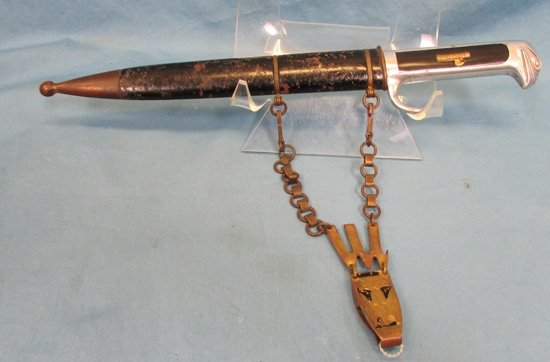  Italian WWII Fascist Leaders Dagger & Hangers — image 2