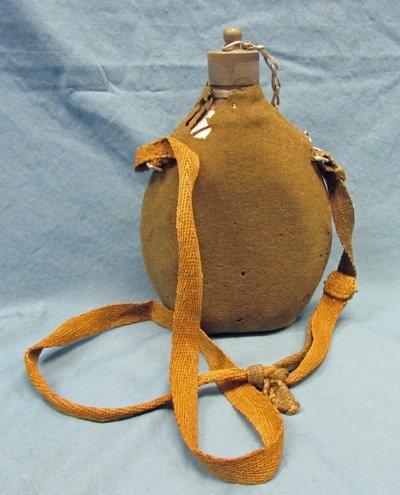  Italian WWII Army Canteen, Cover and Strap — image 2