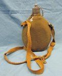 Italian WWII Army Canteen, Cover and Strap