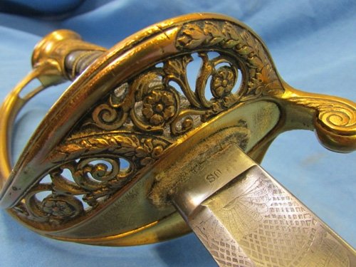  US Civil War, M1850 Infantry Officers Sword, Ames Mfg 1851 — image 3