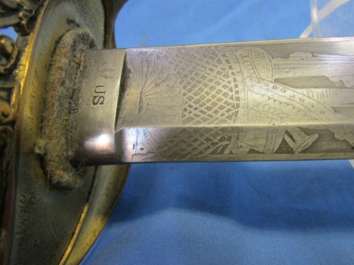  US Civil War, M1850 Infantry Officers Sword, Ames Mfg 1851 — image 4