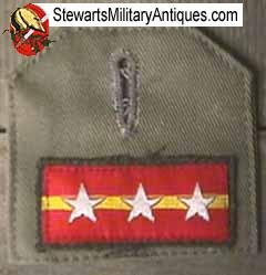  Japanese WWII Tropical Shirt Rank Insignia, Sgt Major — image 2