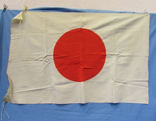  Japanese WWII Cotton Flag, 27 x 41 Inches, Very Clean — image 3