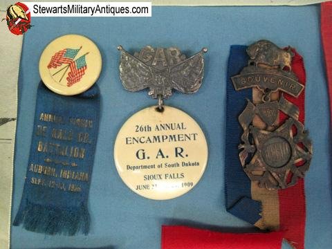  US Post Civil War Indiana GAR Ribbon Lot — image 3