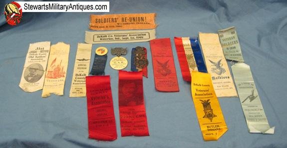  US Post Civil War Indiana GAR Ribbon Lot — image 4