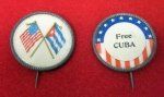 US Spanish America War Patriotic Pin Set