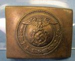 German WWII SA NSDAP EM Brass Buckle