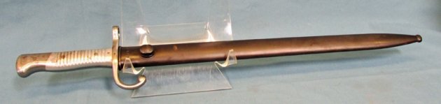  Argentine, M1891 Mauser Bayonet, Aluminum Grip, Weyersberg Mfg, Matching — image 2