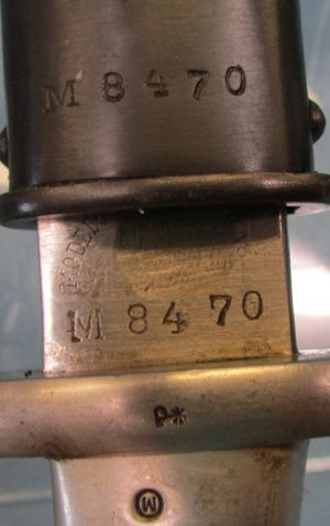  Argentine, M1891 Mauser Bayonet, Aluminum Grip, Weyersberg Mfg, Matching — image 4