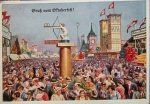 German WWII Oktoberfest Postcard, 1937