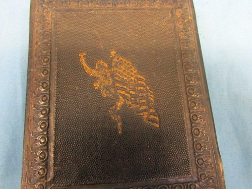  US Civil War Quarter Plate Tintype, Armed Union Infantryman, Patriotic Case — image 7