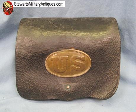  US Civil War .58 Caliber Cartridge Box, Maker Marked US Oval Plate — image 6