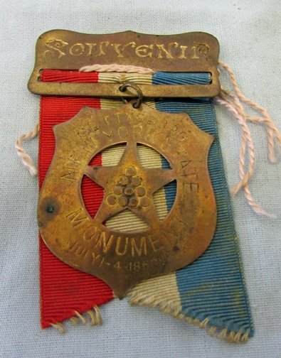  US Post Civil War, State of New York Gettysburg Mounument Souvenir 1863-1893 — image 2