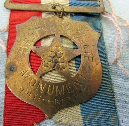 US Post Civil War, State of New York Gettysburg Mounument Souvenir 1863-1893 — image 3