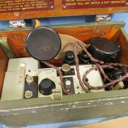  British WWII Fullerphone, Morse Code Buzzer & Headset — image 5