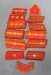 Japanese WWII Army Collar Rank Lot, 13 Pieces