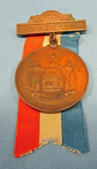  US Civil War, New York 30th Anniversary Gettysburg Medal 1863-1893 — image 3