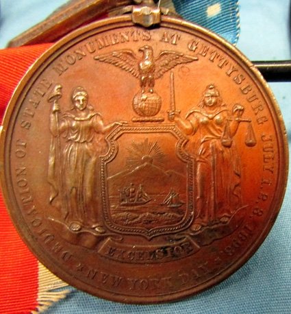  US Civil War, New York 30th Anniversary Gettysburg Medal 1863-1893 — image 4