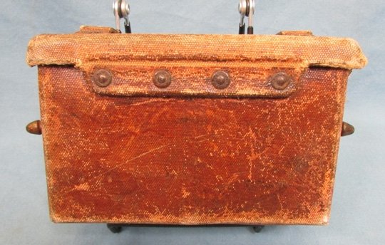  Japanese WWII Type 38, Rubberized Canvas, Front Ammunition Pouch — image 3