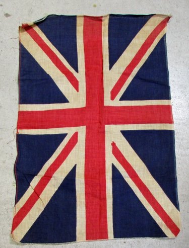  British WWI/WWII Era Union Jack Printed Cotton — image 2