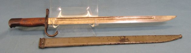  Japanese WWII Type 30 Bayonet, Kokura Arsenal, Navy Scabbard? — image 3