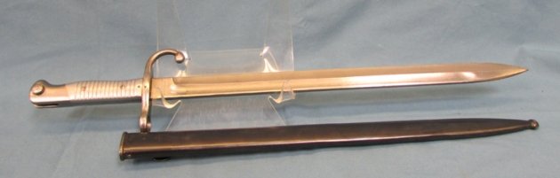  Argentine M1891 Mauser Bayonet, Aluminum Grip, Weyersberg Mfg, Matching — image 3